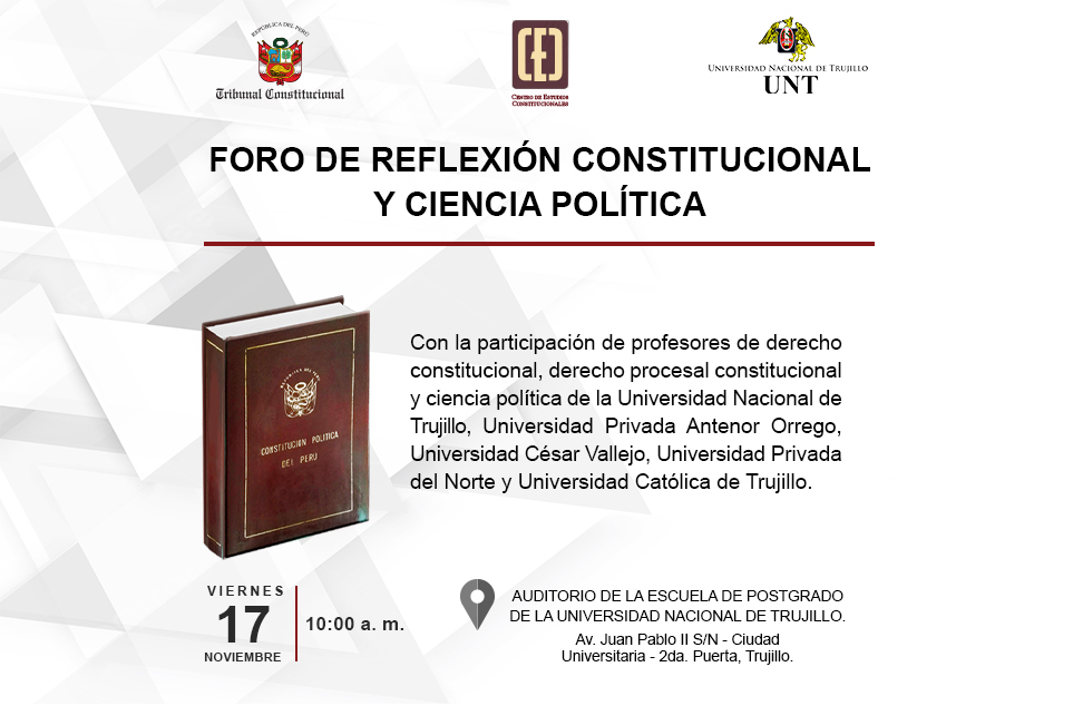 Foro De Reflexi N Constitucional Y De Ciencia Pol Tica Se Desarrollar