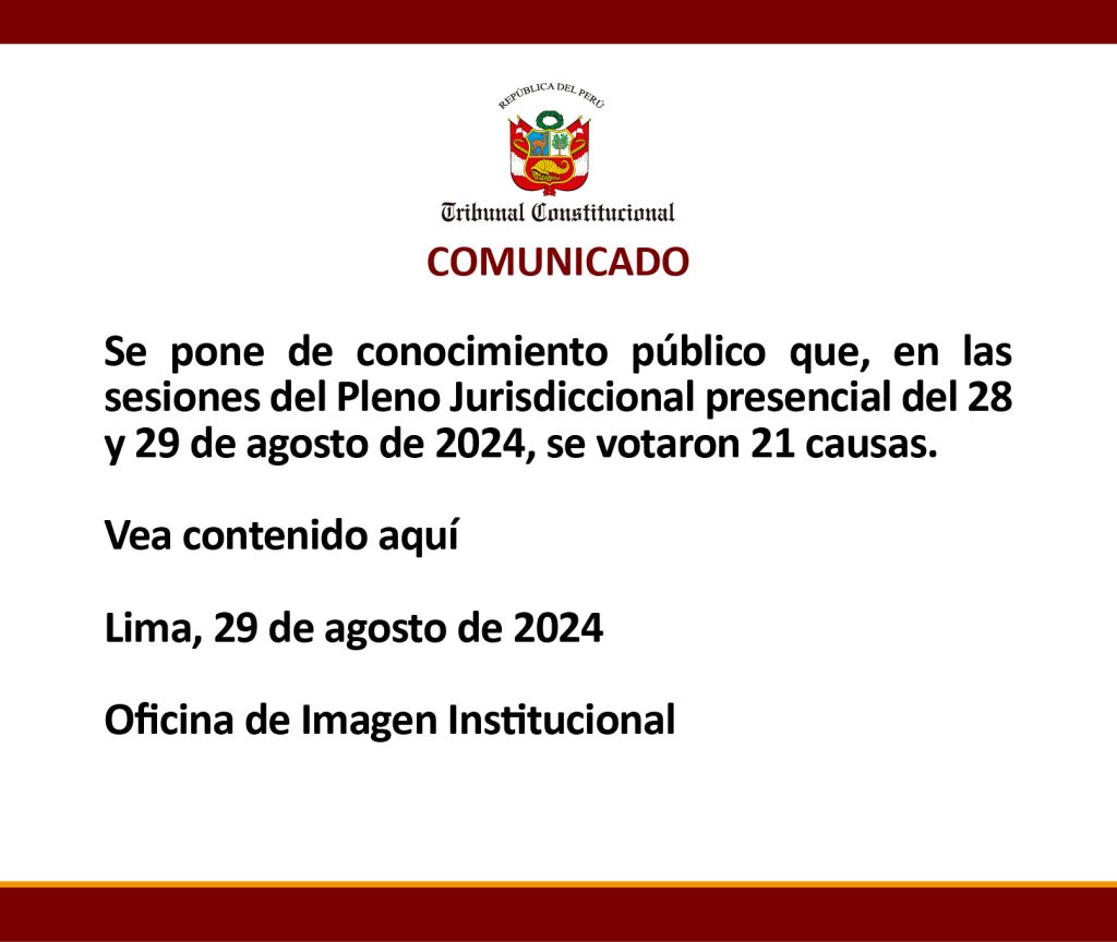 COMUNICADO