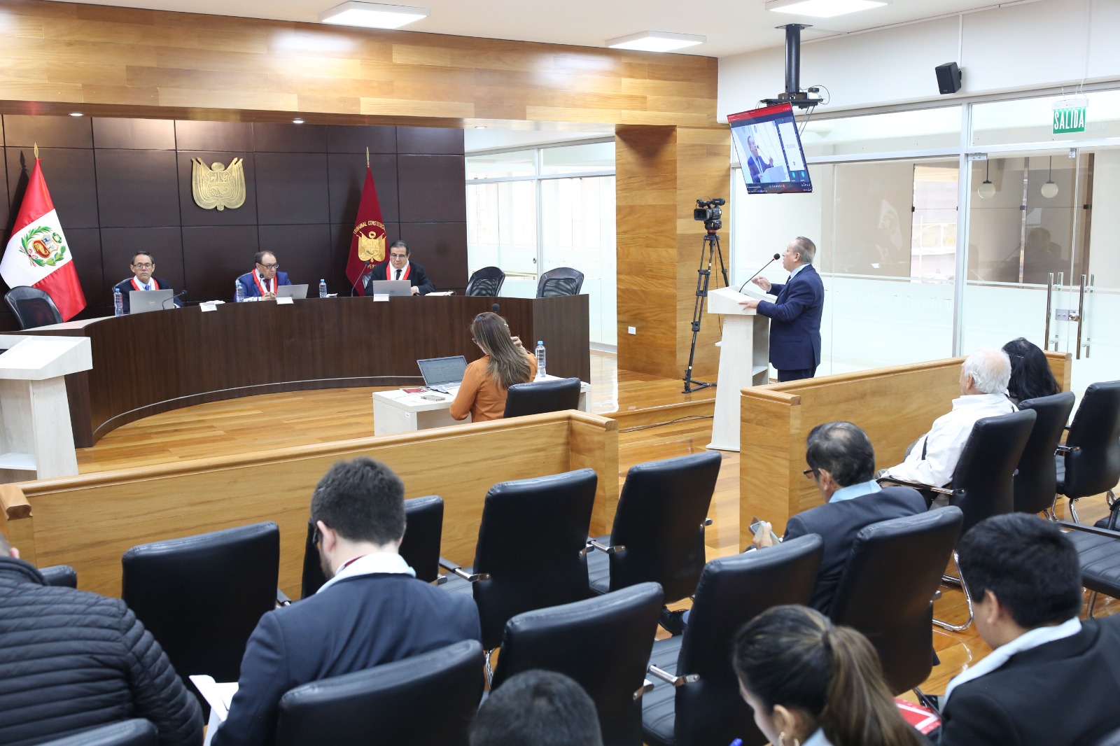 SALA SEGUNDA DEL TC SESIONÓ EN AUDIENCIA PÚBLICA Y TRAS ESCUCHAR LOS INFORMES ORALES DE LOS ABOGADOS DEJÓ AL VOTO 54 CAUSAS