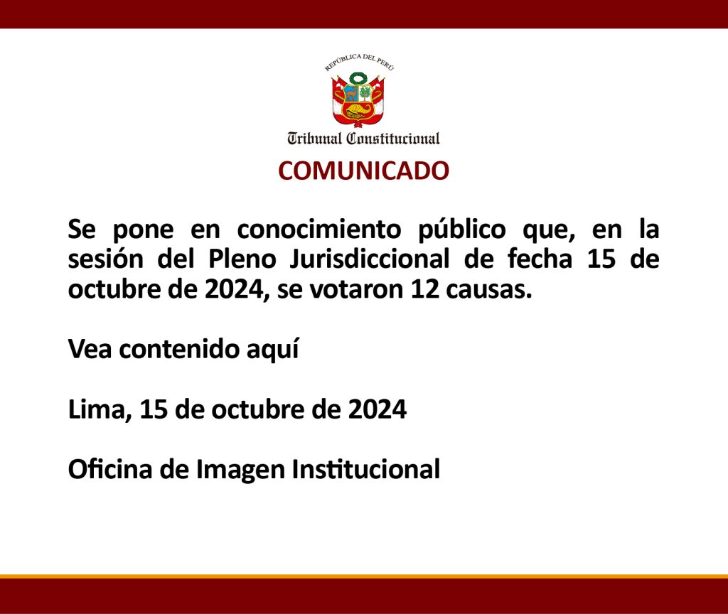 COMUNICADO