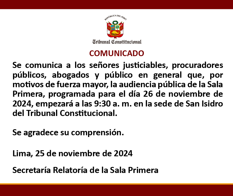 COMUNICADO