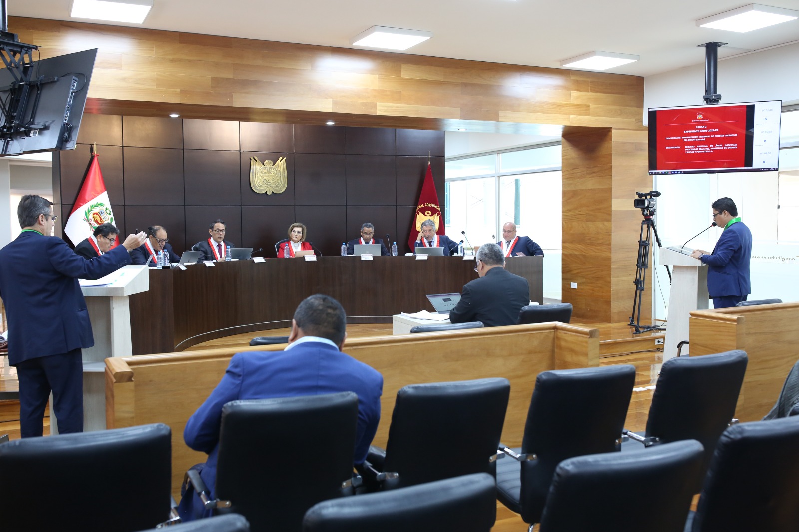 PLENO DEL TC SESIONÓ EN AUDIENCIA PÚBLICA Y DEJÓ AL VOTO VEINTE PROCESOS CONSTITUCIONALES DE DIVERSAS JURISDICCIONES DEL PAIS