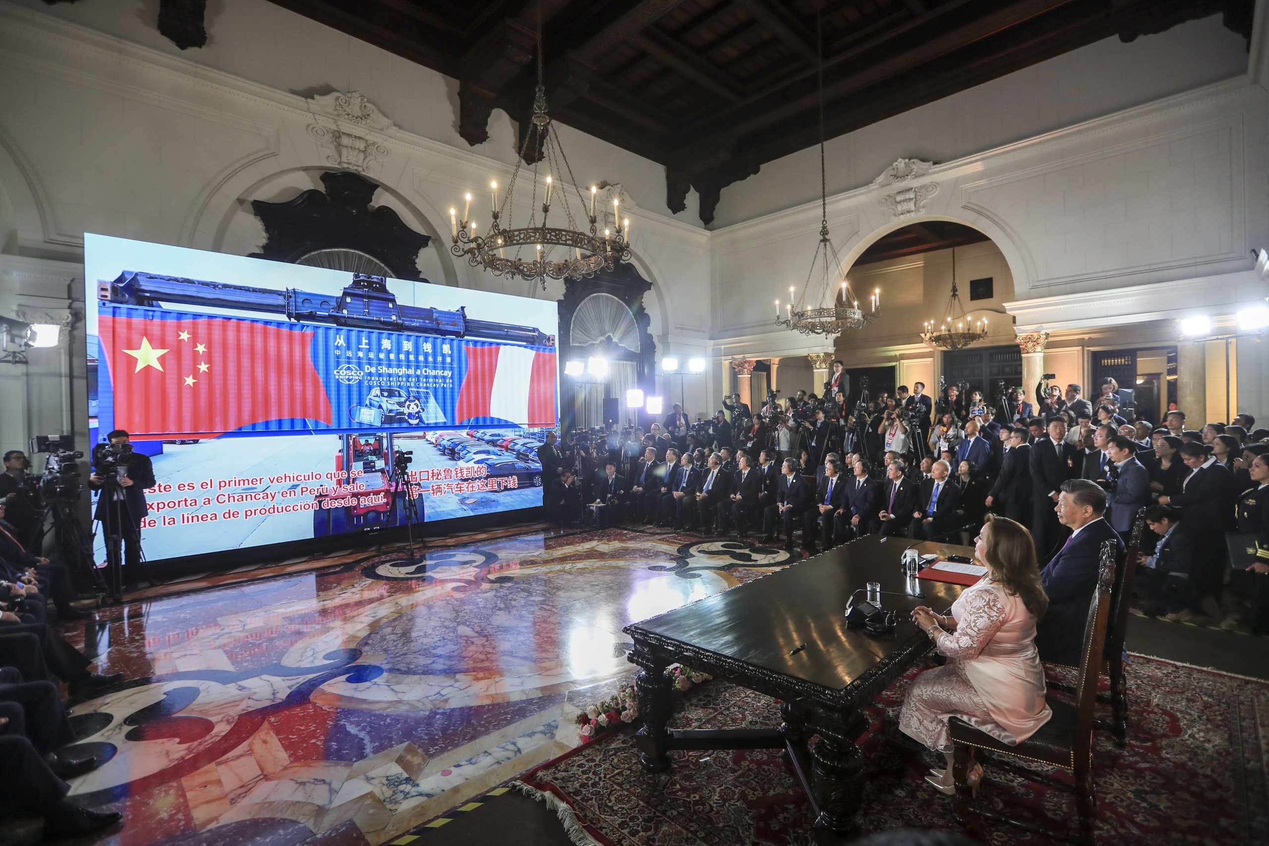 PRESIDENTA DEL TC LUZ PACHECO ZERGA PARTICIPÓ DE LA CEREMONIA DE INAUGURACIÓN DEL MEGAPUERTO DE CHANCAY