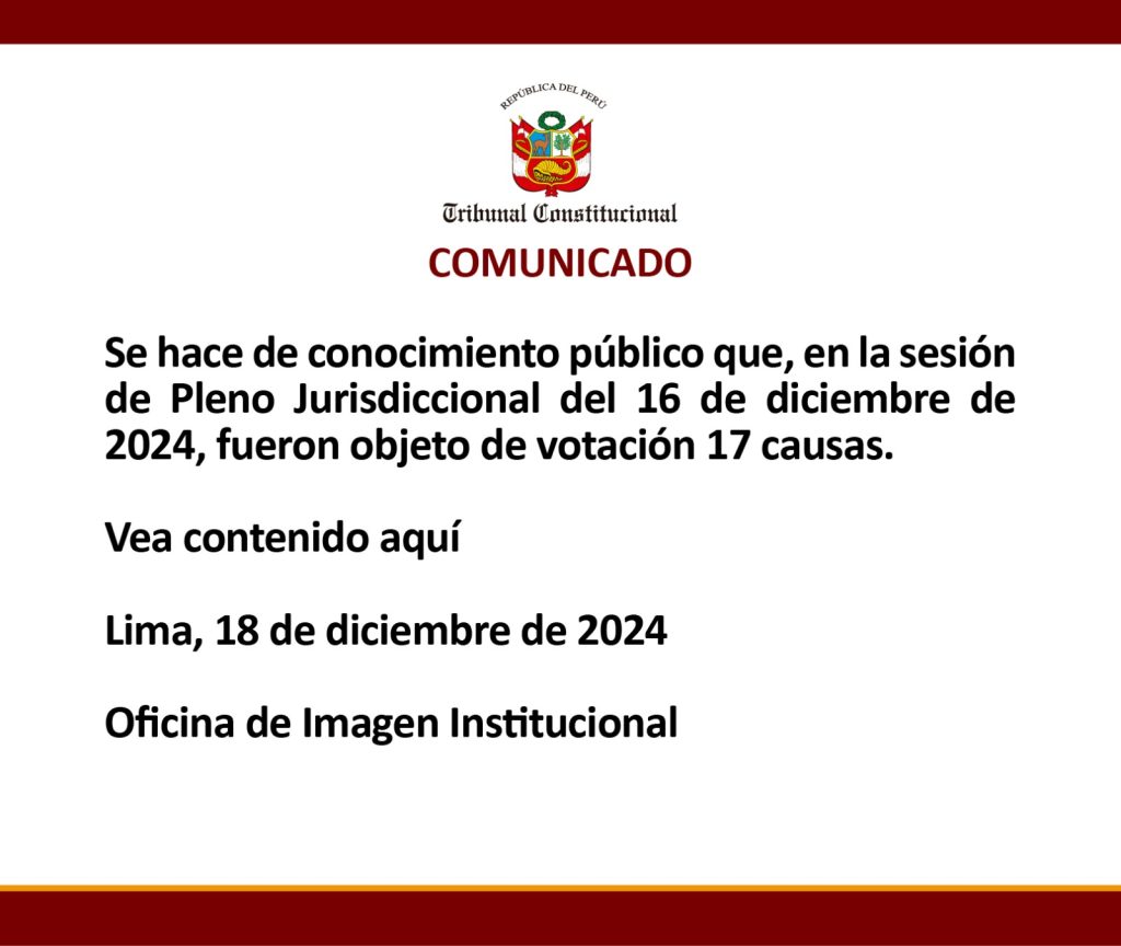 COMUNICADO