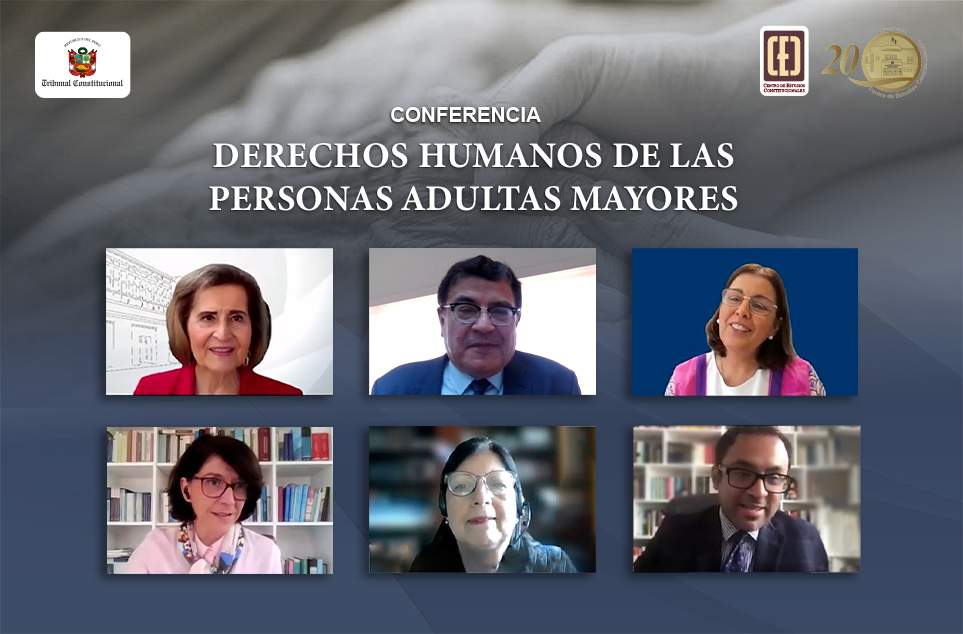 CONFERENCIA SOBRE DERECHOS HUMANOS DE LAS PERSONAS ADULTAS MAYORES REALIZÓ EL CENTRO DE ESTUDIOS CONSTITUCIONALES DEL TRIBUNAL CONSTITUCIONAL